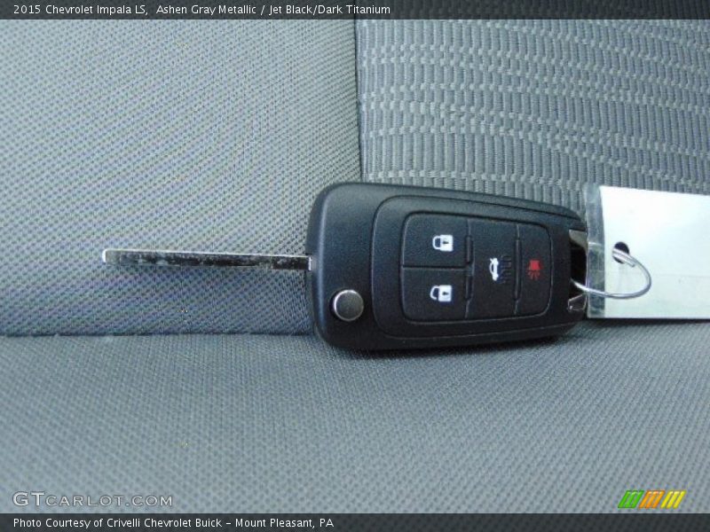 Ashen Gray Metallic / Jet Black/Dark Titanium 2015 Chevrolet Impala LS