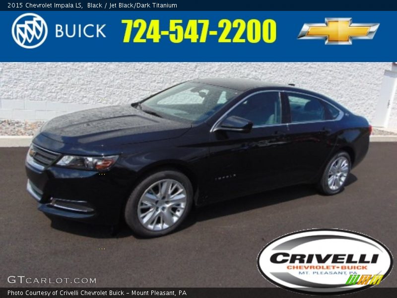 Black / Jet Black/Dark Titanium 2015 Chevrolet Impala LS