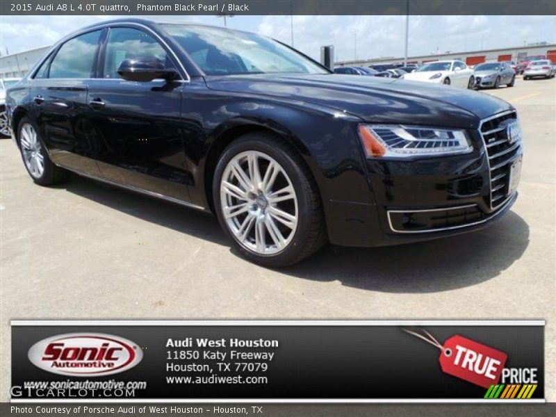 Phantom Black Pearl / Black 2015 Audi A8 L 4.0T quattro