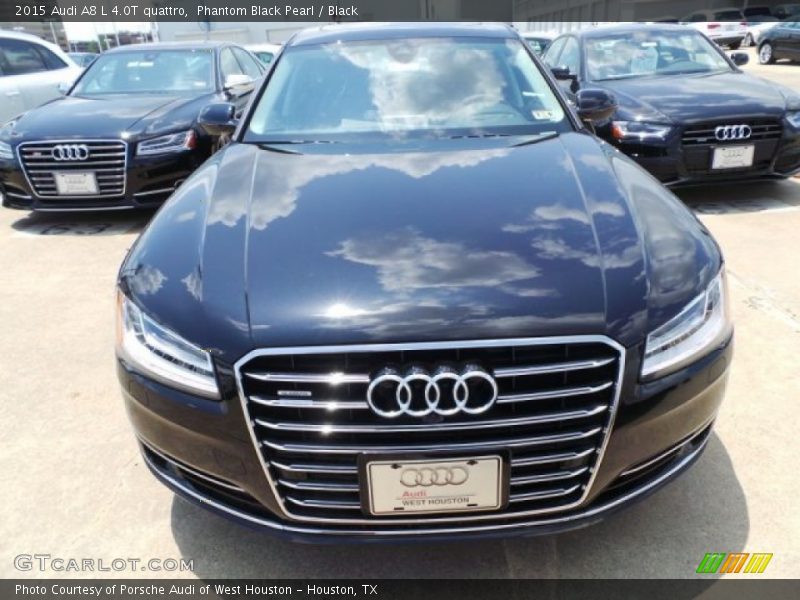 Phantom Black Pearl / Black 2015 Audi A8 L 4.0T quattro