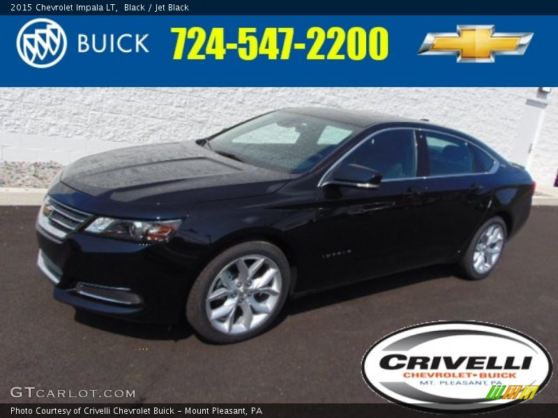 Black / Jet Black 2015 Chevrolet Impala LT