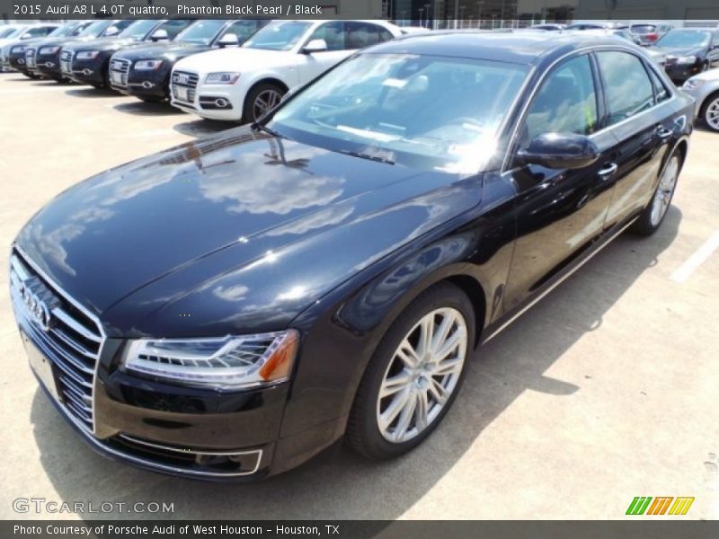 Phantom Black Pearl / Black 2015 Audi A8 L 4.0T quattro