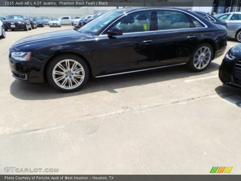 Phantom Black Pearl / Black 2015 Audi A8 L 4.0T quattro