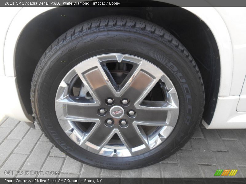 White Diamond Tintcoat / Ebony 2011 GMC Acadia Denali AWD