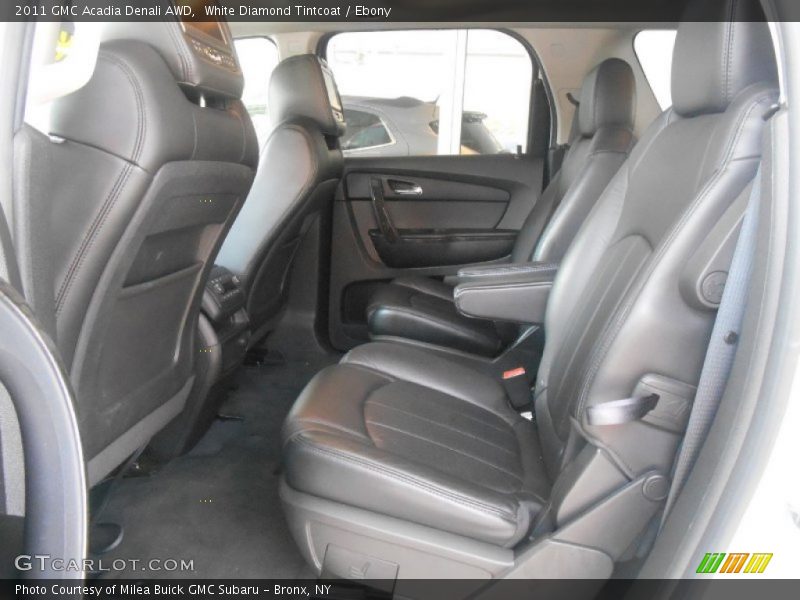 White Diamond Tintcoat / Ebony 2011 GMC Acadia Denali AWD