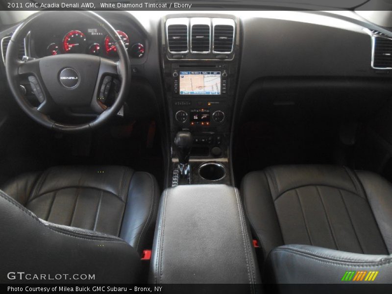 White Diamond Tintcoat / Ebony 2011 GMC Acadia Denali AWD