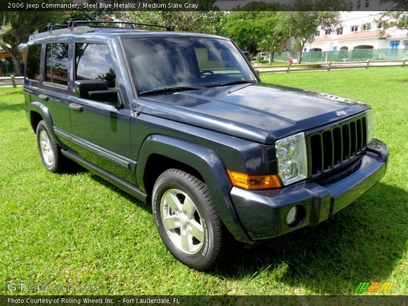 Steel Blue Metallic / Medium Slate Gray 2006 Jeep Commander