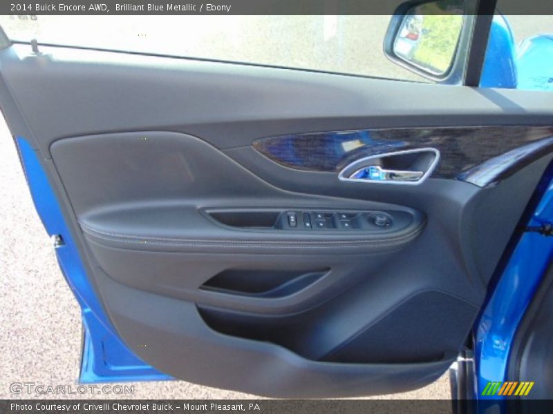 Brilliant Blue Metallic / Ebony 2014 Buick Encore AWD