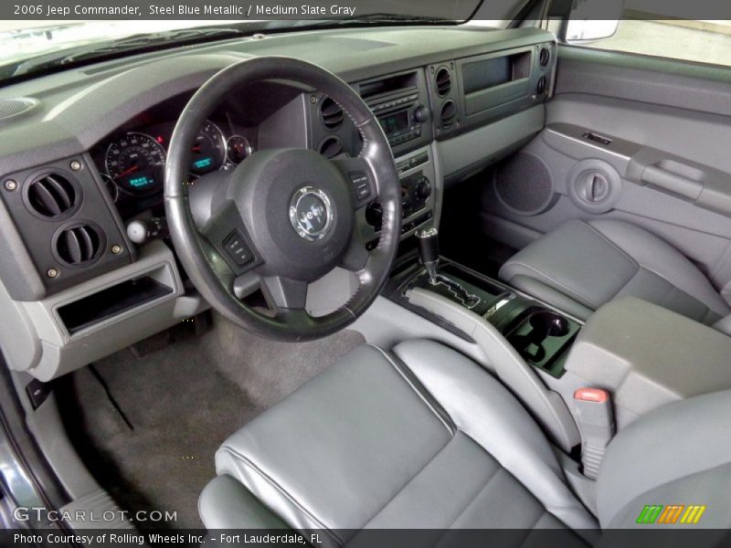 Steel Blue Metallic / Medium Slate Gray 2006 Jeep Commander