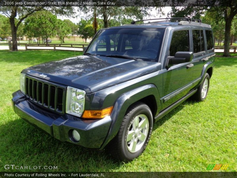 Steel Blue Metallic / Medium Slate Gray 2006 Jeep Commander