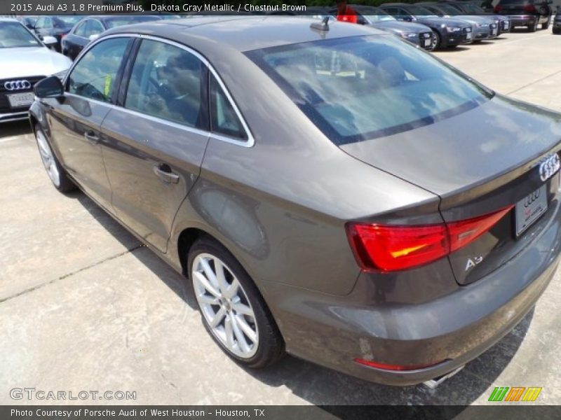 Dakota Gray Metallic / Chestnut Brown 2015 Audi A3 1.8 Premium Plus