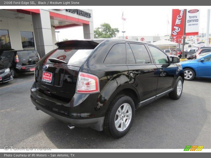 Black / Medium Light Stone 2008 Ford Edge SEL