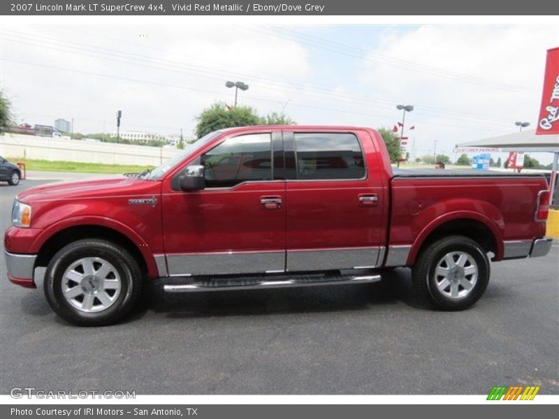 Vivid Red Metallic / Ebony/Dove Grey 2007 Lincoln Mark LT SuperCrew 4x4