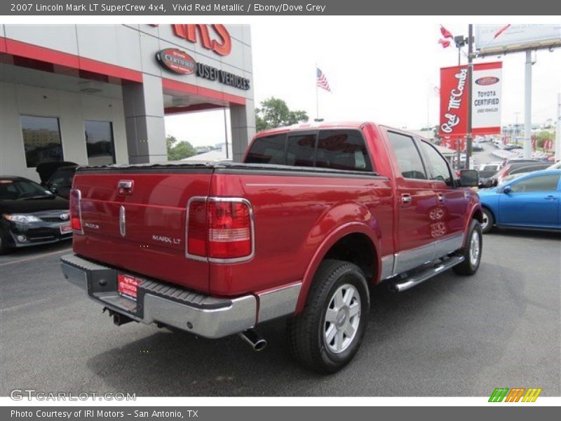 Vivid Red Metallic / Ebony/Dove Grey 2007 Lincoln Mark LT SuperCrew 4x4