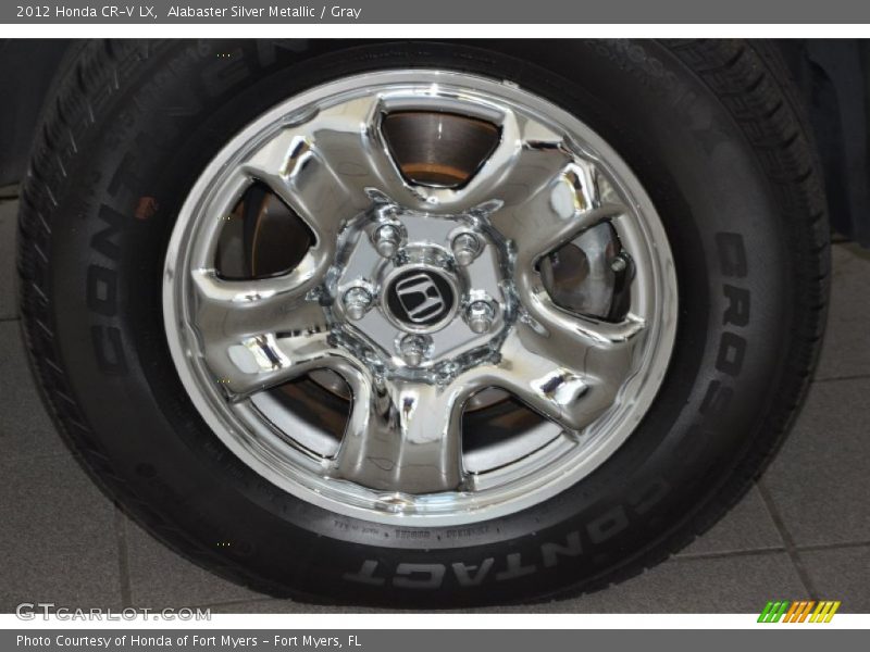 Alabaster Silver Metallic / Gray 2012 Honda CR-V LX