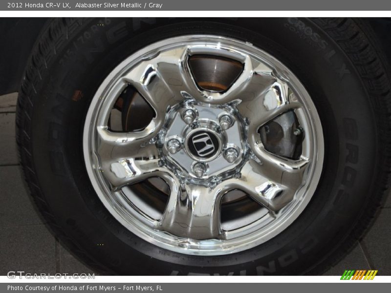 Alabaster Silver Metallic / Gray 2012 Honda CR-V LX