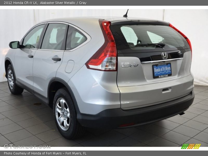Alabaster Silver Metallic / Gray 2012 Honda CR-V LX