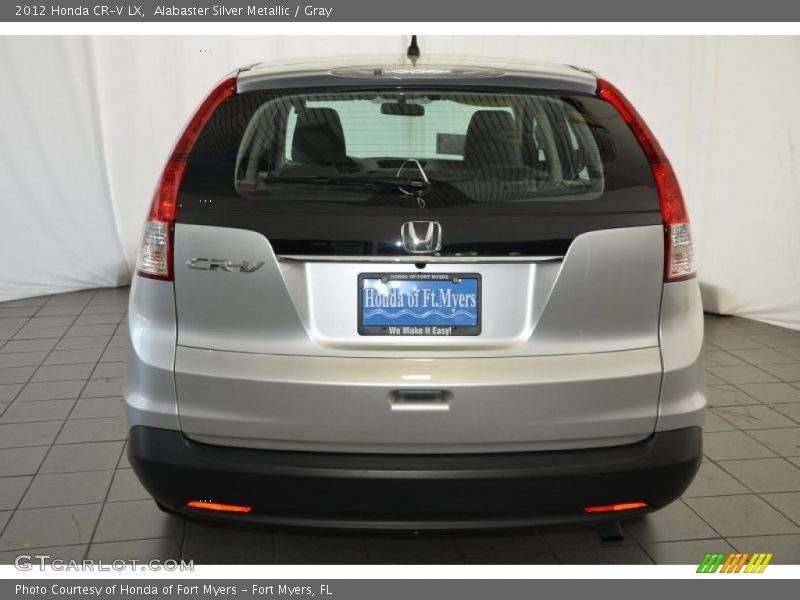 Alabaster Silver Metallic / Gray 2012 Honda CR-V LX