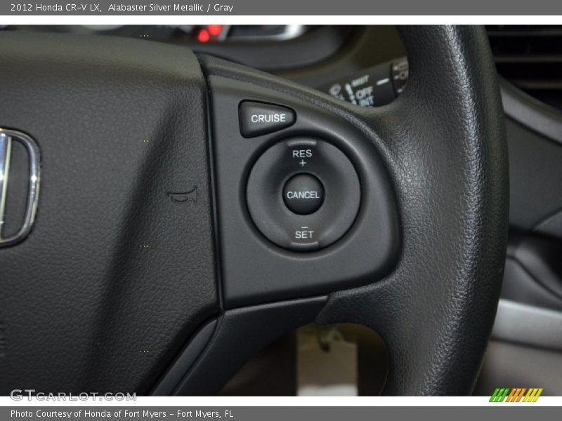 Alabaster Silver Metallic / Gray 2012 Honda CR-V LX