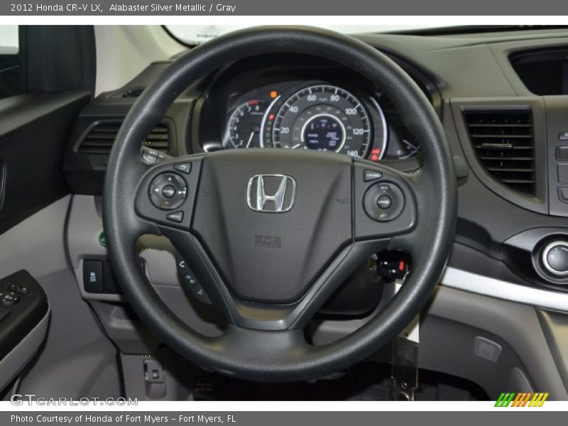 Alabaster Silver Metallic / Gray 2012 Honda CR-V LX