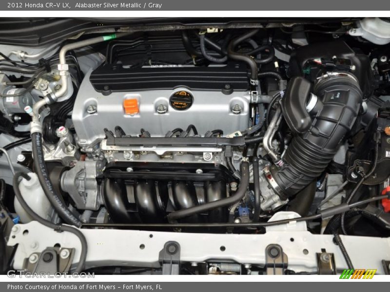 Alabaster Silver Metallic / Gray 2012 Honda CR-V LX