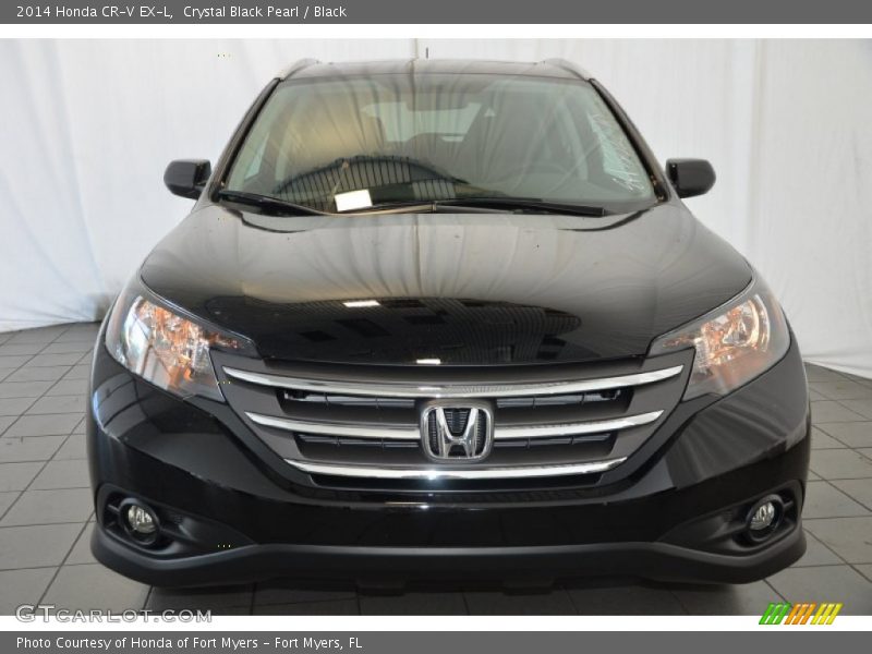 Crystal Black Pearl / Black 2014 Honda CR-V EX-L