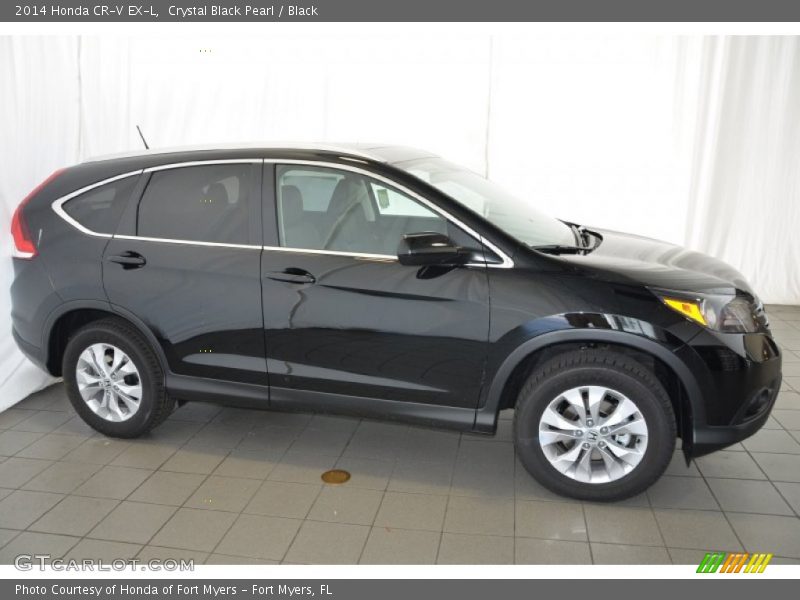 Crystal Black Pearl / Black 2014 Honda CR-V EX-L