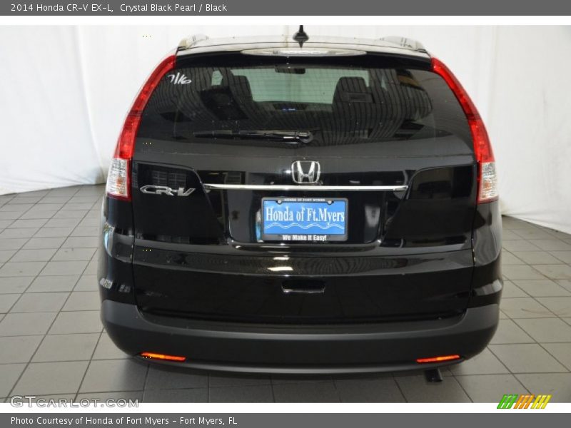 Crystal Black Pearl / Black 2014 Honda CR-V EX-L