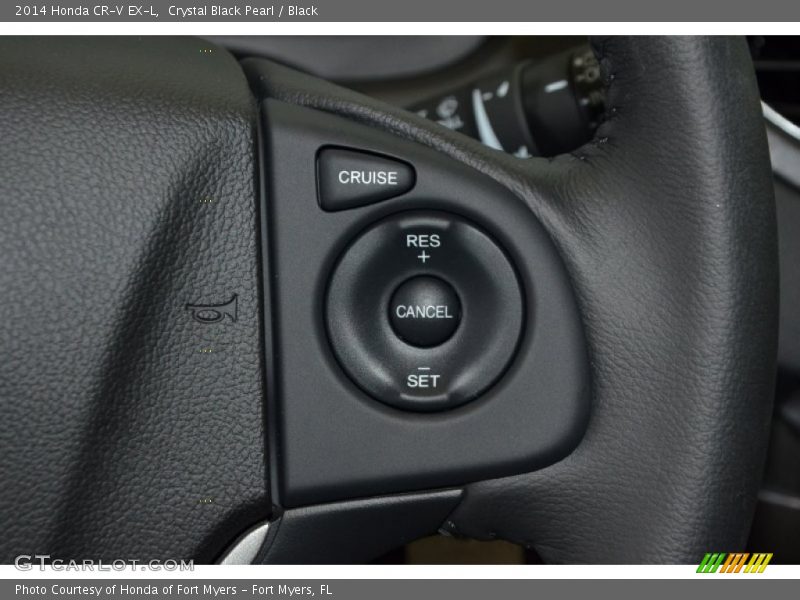 Crystal Black Pearl / Black 2014 Honda CR-V EX-L