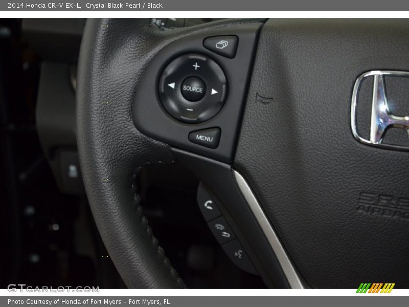 Crystal Black Pearl / Black 2014 Honda CR-V EX-L