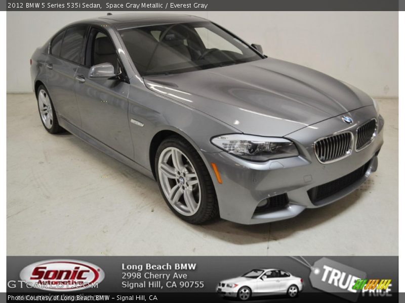 Space Gray Metallic / Everest Gray 2012 BMW 5 Series 535i Sedan