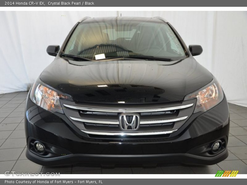 Crystal Black Pearl / Black 2014 Honda CR-V EX