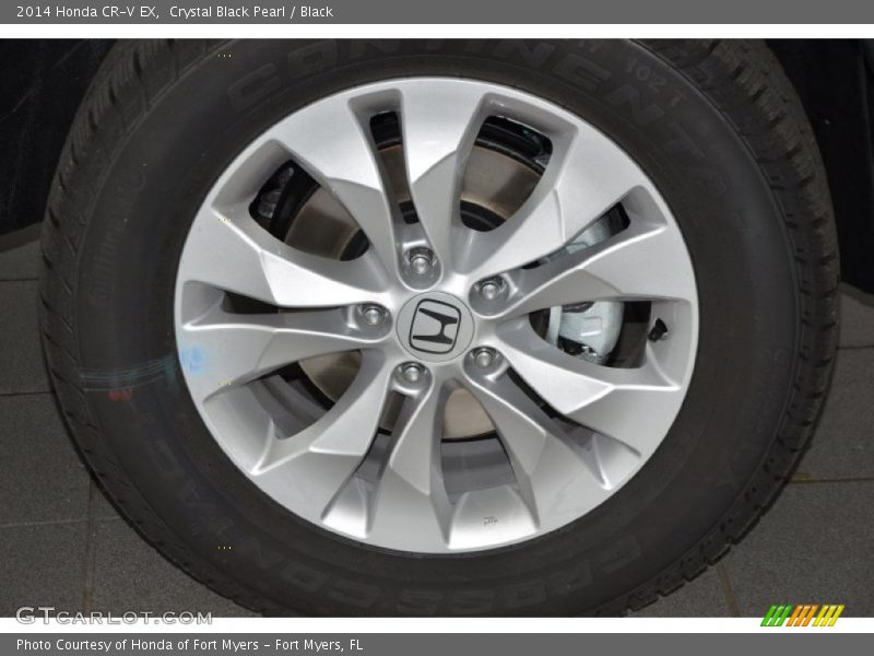 Crystal Black Pearl / Black 2014 Honda CR-V EX