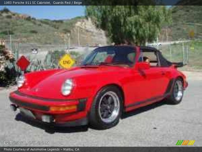 Guards Red / Beige 1983 Porsche 911 SC Cabriolet
