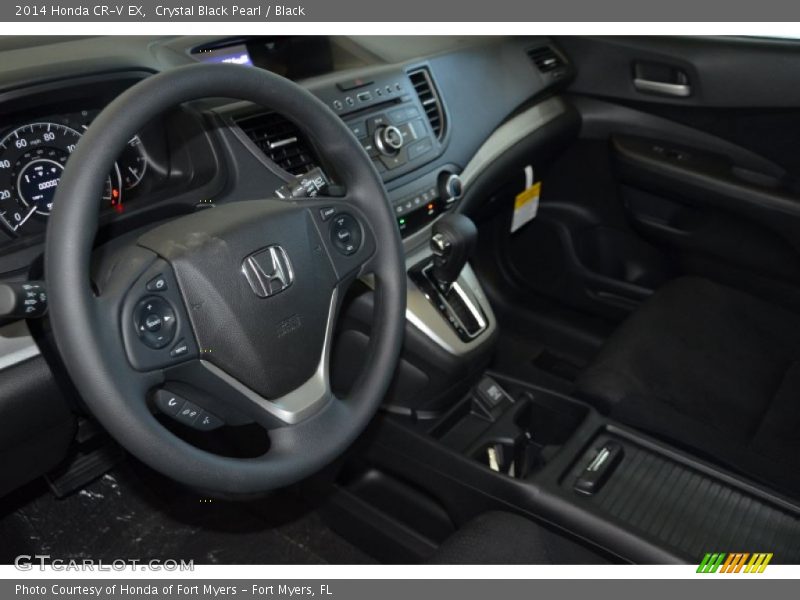 Crystal Black Pearl / Black 2014 Honda CR-V EX