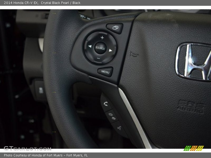 Crystal Black Pearl / Black 2014 Honda CR-V EX
