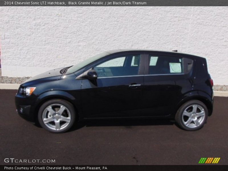 Black Granite Metallic / Jet Black/Dark Titanium 2014 Chevrolet Sonic LTZ Hatchback