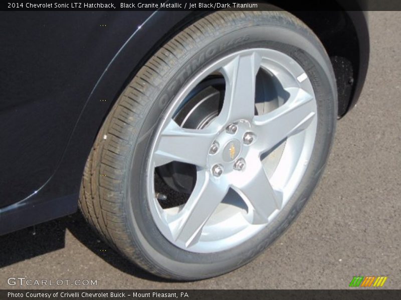 Black Granite Metallic / Jet Black/Dark Titanium 2014 Chevrolet Sonic LTZ Hatchback