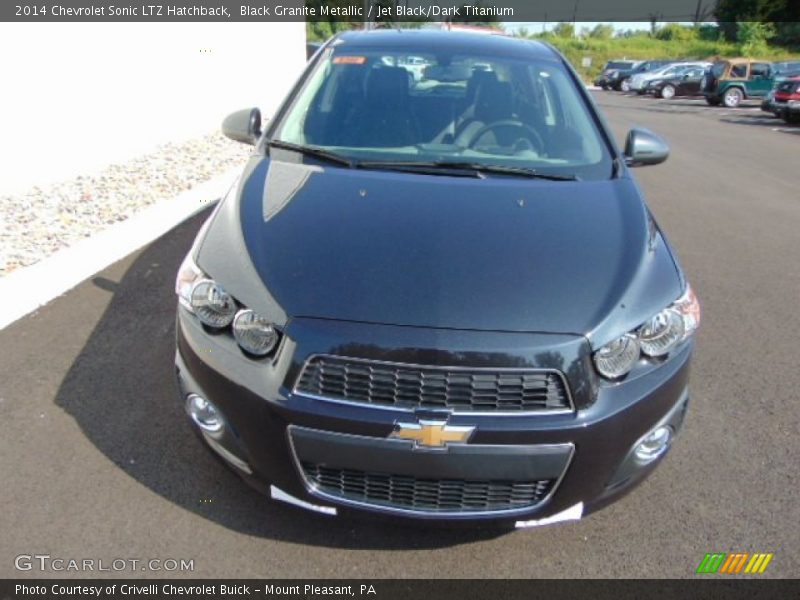 Black Granite Metallic / Jet Black/Dark Titanium 2014 Chevrolet Sonic LTZ Hatchback