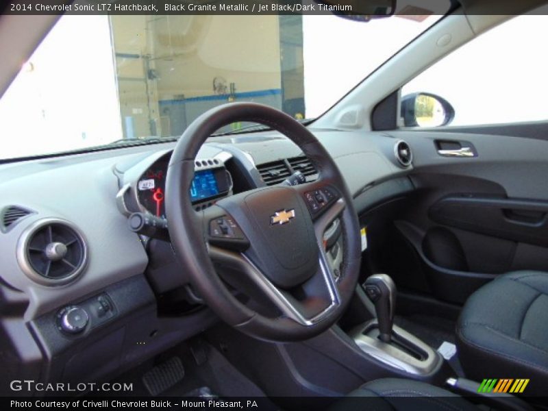 Black Granite Metallic / Jet Black/Dark Titanium 2014 Chevrolet Sonic LTZ Hatchback