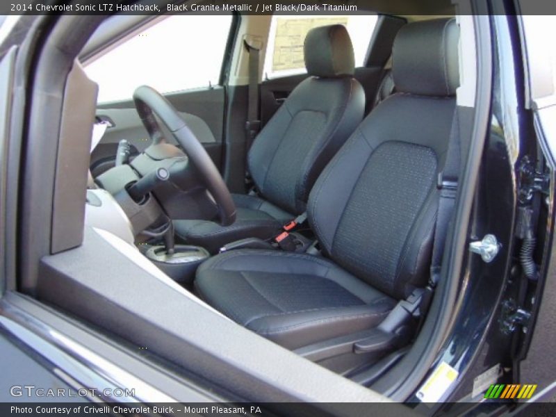 Black Granite Metallic / Jet Black/Dark Titanium 2014 Chevrolet Sonic LTZ Hatchback