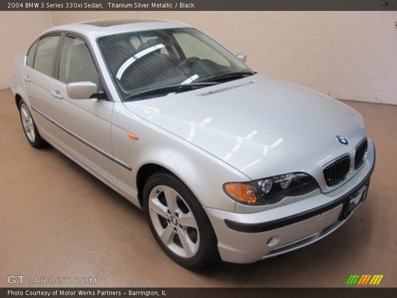 Titanium Silver Metallic / Black 2004 BMW 3 Series 330xi Sedan