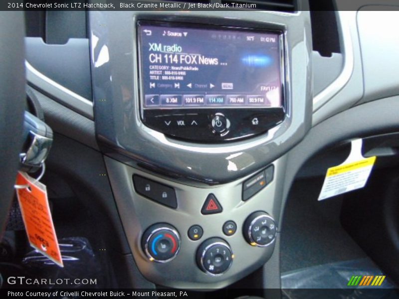 Black Granite Metallic / Jet Black/Dark Titanium 2014 Chevrolet Sonic LTZ Hatchback