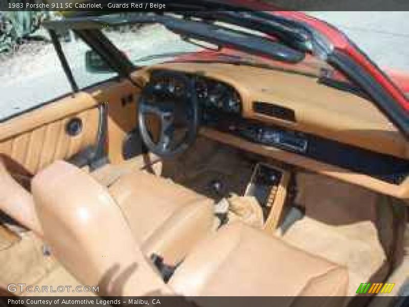 Guards Red / Beige 1983 Porsche 911 SC Cabriolet