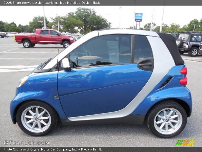 Blue Metallic / Design Black 2008 Smart fortwo passion cabriolet