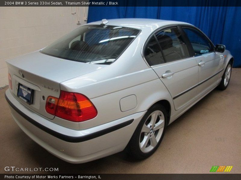 Titanium Silver Metallic / Black 2004 BMW 3 Series 330xi Sedan