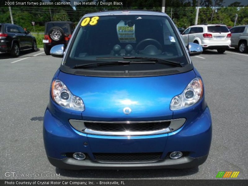 Blue Metallic / Design Black 2008 Smart fortwo passion cabriolet