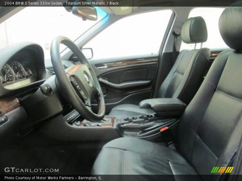 Titanium Silver Metallic / Black 2004 BMW 3 Series 330xi Sedan