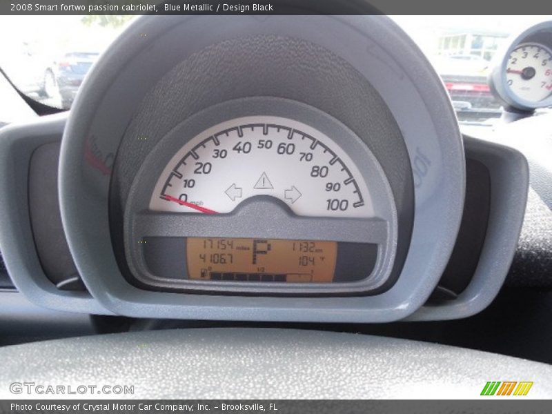 Blue Metallic / Design Black 2008 Smart fortwo passion cabriolet