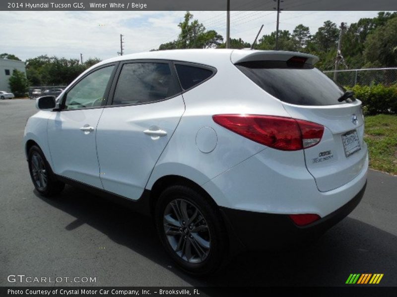 Winter White / Beige 2014 Hyundai Tucson GLS